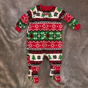 Christmas footie pjs